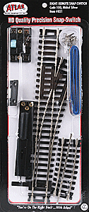 Code 100 Remote Control Snap-Switch(R) Turnout - Nickel-Silver Rail -- Right-Hand - 851 : HO