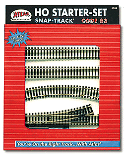 Code 83 Sectional Roadbed Track Starter Set - 588 : HO