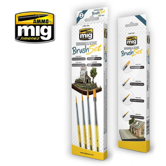 Dioramas and Scenic Brush Set - 7601
