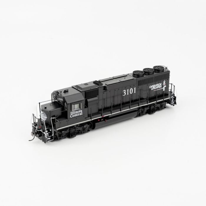 EMD GP40 (DC/DCC/Sound): Illinois Central #3101 - 40507 : HO