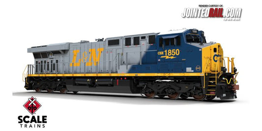 Rivet Counter HO Scale GE ES44AH DCC & Sound, CSX/Heritage/Louisville and Nashville/L&N #1850 - 39929 : HO