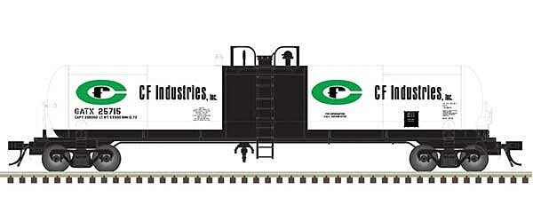 GATX 20,700-Gallon Tank Car - Ready to Run - Master(R) -- CF Industries GATX #25750 - 50006298 : N