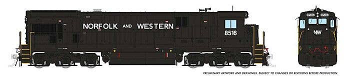 GE C36-7 (DC/DCC/Sound): Norfolk & Western #8513 - 42618 : HO