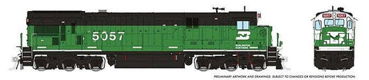 GE C36-7 (DC/DCC/Sound): Burlington Northern - Whiteface #5067 - 42604 : HO