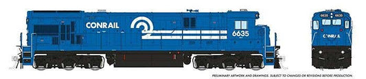 GE C36-7 (DC/DCC/Sound): Conrail #6635 - 42607 : HO