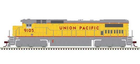 GE DASH 8-40C w/Front Ditch Lights - Standard DC -- Union Pacific #9129 (yellow, gray, red Frame Stripe) - 10004191 : HO