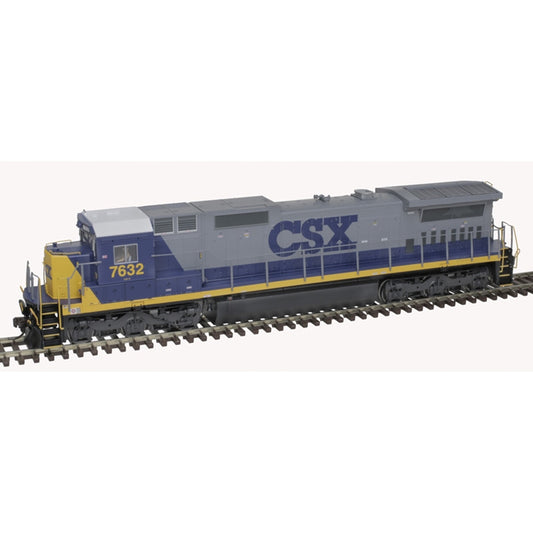 GE DASH 8-40C w/Front Ditch Lights - ESU LokSound & DCC - Master(R) Gold -- CSX #7636 (YN2, gray, blue, yellow, white Roof) - 10004198 : HO