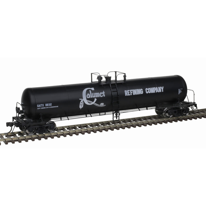 GATX 20,700-Gallon Tank Car - Ready to Run - Master(R) -- Calumet Refining Company CRCX #11829 (black, white)  - 20006961 : HO