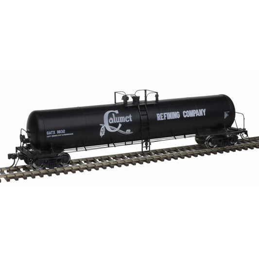 GATX 20,700-Gallon Tank Car - Ready to Run - Master(R) -- Calumet Refining Company CRCX #11832 (black, white)  - 20006962 : HO