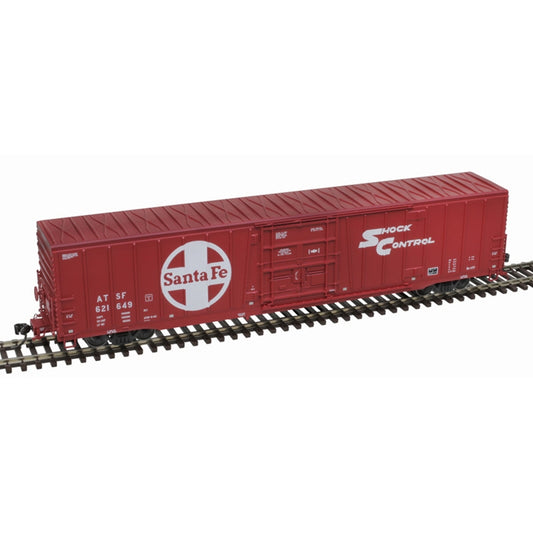 BX-177 BOX CAR SANTA FE "SHOCK CONTROL" GOTHIC REPAINT #621605 - 20007296 : HO