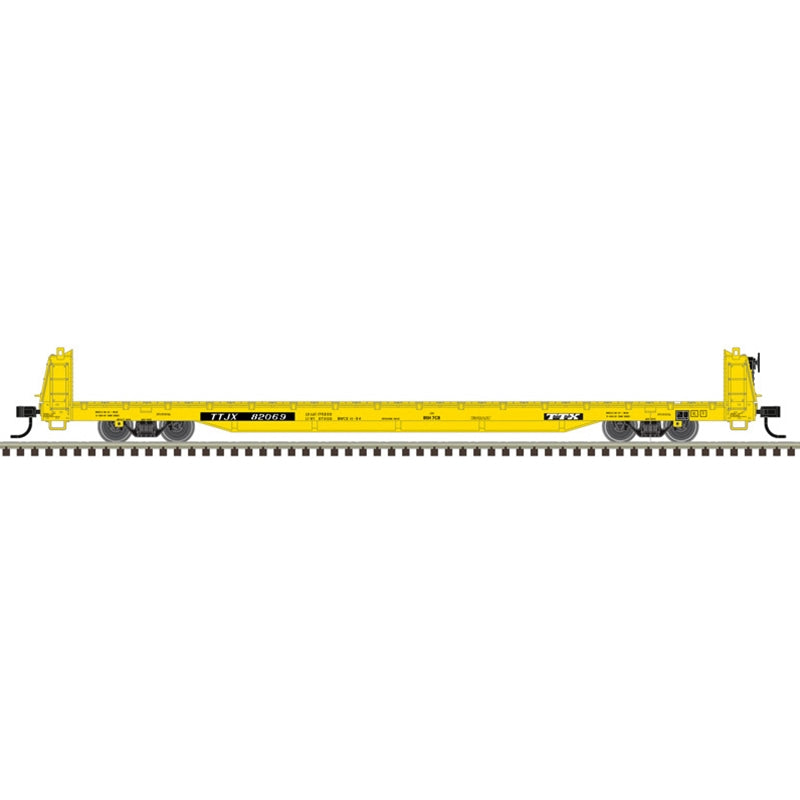 SHORT BULKHEAD FLAT CAR TTX TTJX #82069 - 20007968 : HO