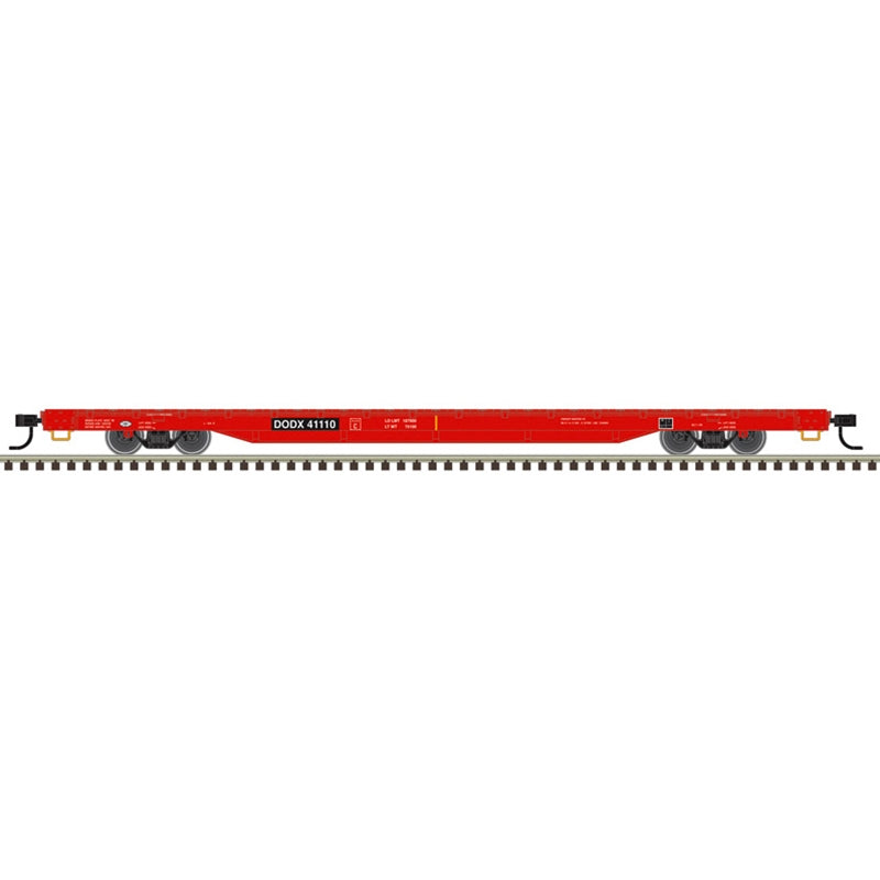 68' FLAT CAR DEPARTMENT OF DEFENSE DODX #41143 - 20007978 : HO