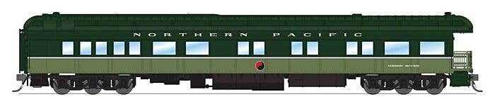Heavyweight 5-Car Combine, 3 P70 Coach, Business Car Set - Ready to Run -- Northern Pacific - 9102 : HO