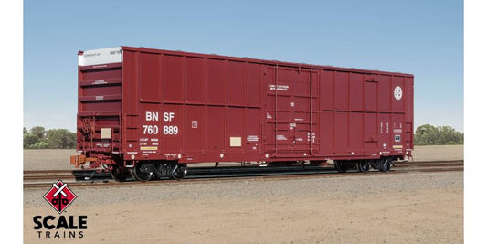 Rivet Counter Trinity 60' 7500 12' Plug-Door High-Cube Boxcar, BNSF/Circle Cross Logo #760923 - SXT40993 : HO
