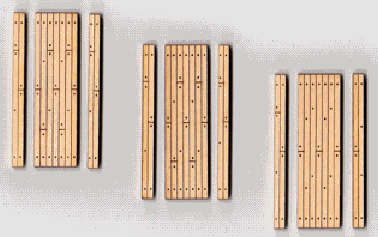 Wood Grade Crossing-One Lane Crossing-3 Sets - 033 : N