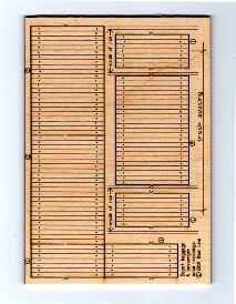 Laser-cut Wood Depot Baggage Cart & Pedestrian Crossings - 023 : N