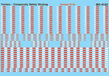 Conspicuity Safety Striping for Trailers (1993+) Decal MC-4122 : HO