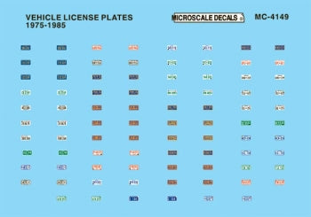 License Plates for Vehicles 1975-1985 - MC-4149 : HO
