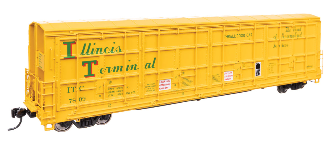 56' Thrall All-Door Boxcar - Ready to Run -- Illinois Terminal #7809 - 101949 : HO