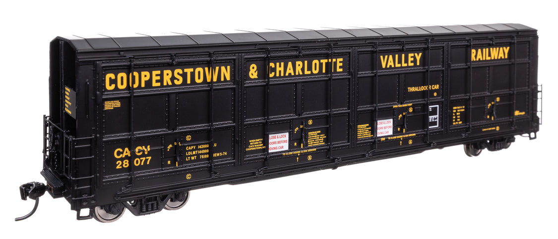 56' Thrall All-Door Boxcar - Ready to Run -- Cooperstown & Charlotte Valley #28077 - 101943 : HO