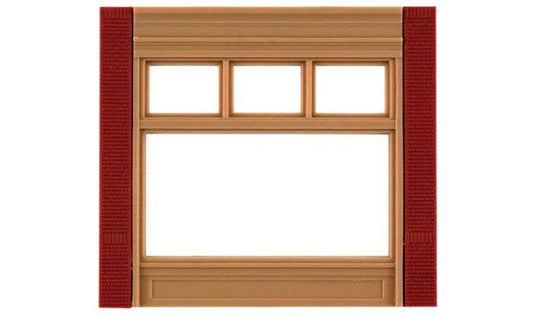 Street Level Brick Wall Sections w/20th Century Window Kit - 30162 : HO