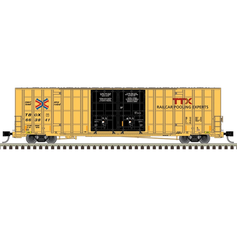 GUNDERSON 7550 DOUBLE DOOR BOX CAR TTX #663952 - 50006936 : N