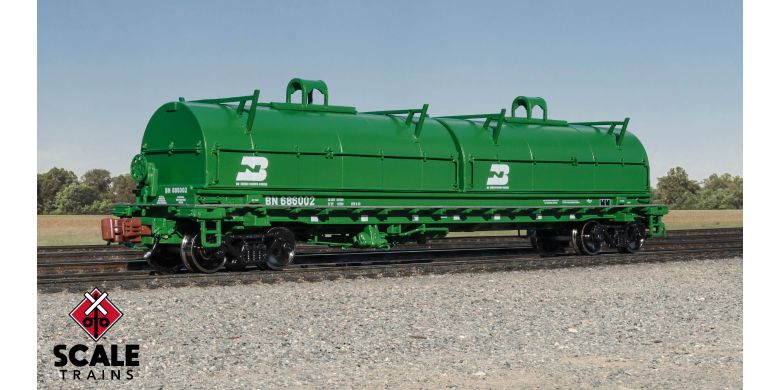 Thrall 48' 2-Hood Coil Steel Car, Burlington Northern/Cascade Green #686005 - SXT39461 : N