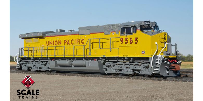 GE C44-9W Union Pacific UP 9569 Yellow Sill Stripes - SXT38546 N Scale