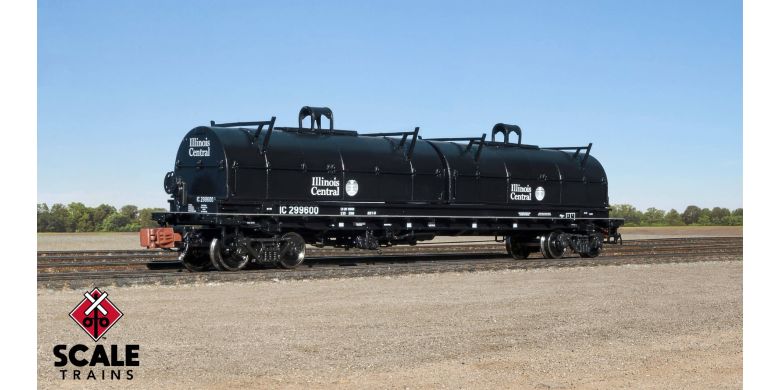 48FT Thrall 2-hood Coil Steel Car, Illinois Central IC 299604 - 38650 : N