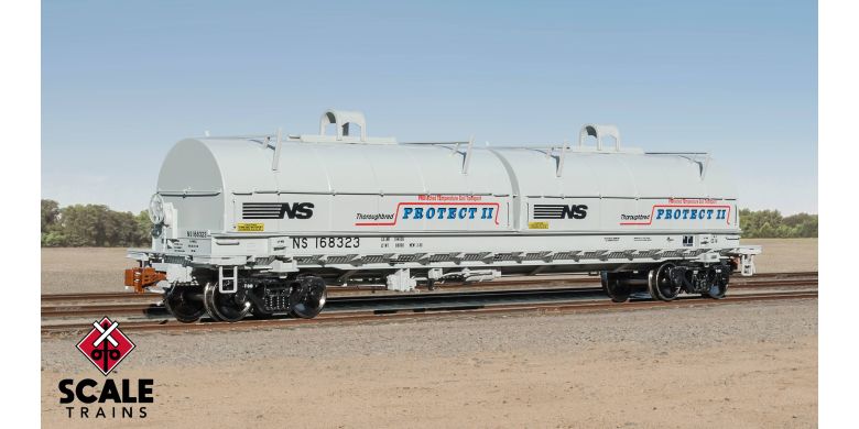 Rivet Counter Thrall 2-Hood Coil Steel Car, Norfolk Southern/Protect II #168323 - SXT40295 : HO
