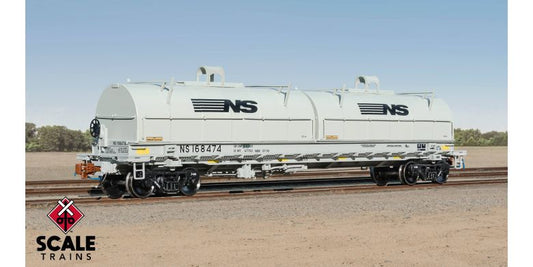 Rivet Counter Thrall 2-Hood Coil Steel Car, Norfolk Southern/Large Thoroughbred Logo #168474 - SXT40302 : HO