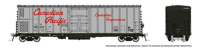 NSC 3294 Mechanical Reefer Canadian Pacific (Late Version, silver, black, red, Script Logo)  - 150004A : HO