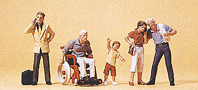 Pedestrians-Passers-By/Wheelchair Pkg (5) - 10469 : HO