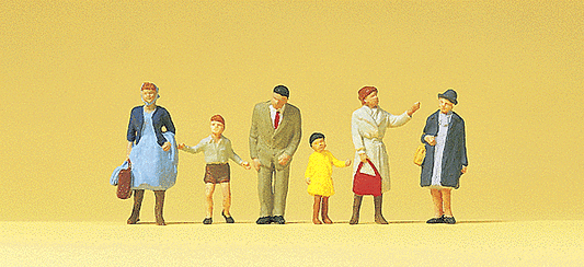 Pedestrians -- Passers-By Wearing Coats pkg(6) - 14069 : HO