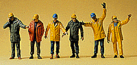 People Working -- Modern Workmen w/Outdoor Gear pkg(6) - 10423 : HO