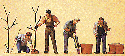 People Working -- Men Planting Trees - 10466 : HO