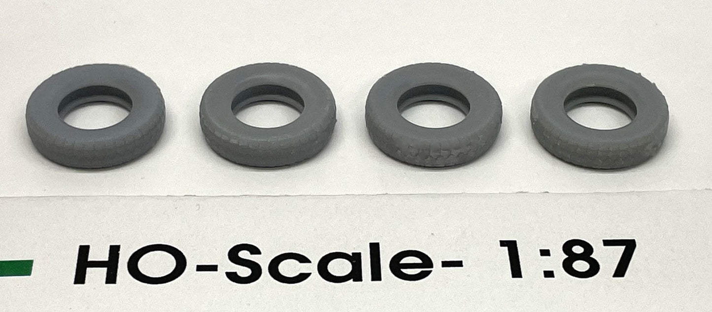 Single Tires, set of 4 - PPM-31541 : HO