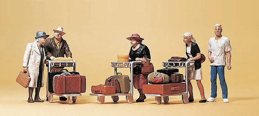 Travelers w/Luggage Carts - 10459 : HO