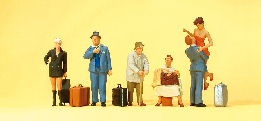 Travelers w/Luggage Pkg (5)-10540 : HO
