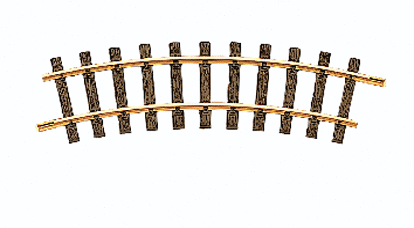 R1 Curved Track - 4 FT 3 Inch 130cm Diameter -- 30 Degrees Sectional Track - 11000 : G