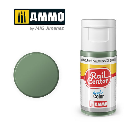 Passenger Wagon Green 15ml Acrylic Paint - R0019