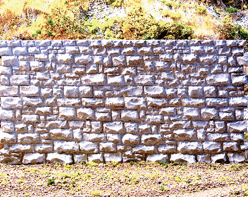 Large Random Stone Interconnecting Wall - 8304 : O/G