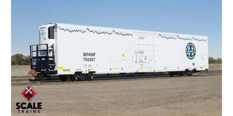 Trinity 82’ 7883cf Mechanical Reefer BNSF 793267 - SXT38919 : HO