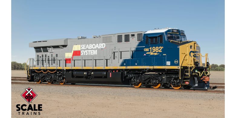 GE ES44AH, CSX/Heritage/Seaboard System #1982 DCC & Sound Equipped - 39909: HO