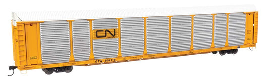 89' Thrall Bi-Level Auto Carrier Canadian National GTW 504100 - 101508 : HO