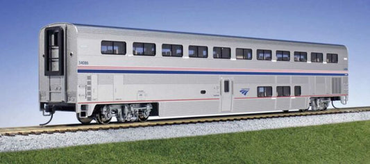 Superliner I Coach - Ready to Run -- Amtrak #34041 (Phase IV; silver, blue, red) - 356057 : HO