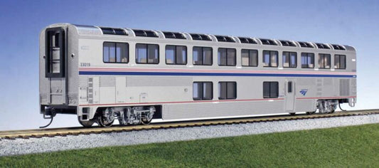 Superliner I Lounge - Ready to Run -- Amtrak #33014 (Phase IV; silver, blue, red) - 356065 : HO