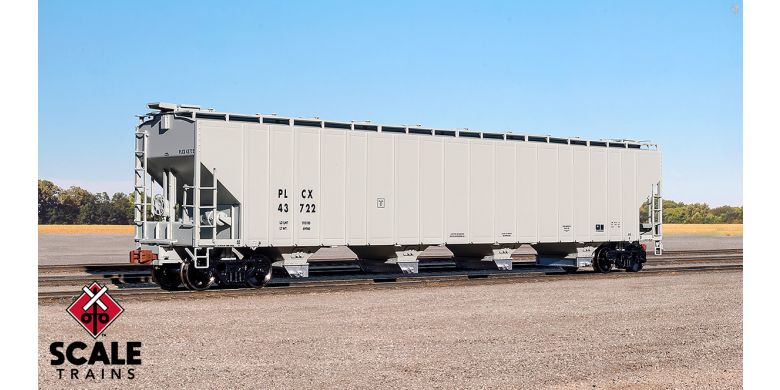 PS-2 5820 4-Bay Covered Hopper, Pullman Leasing/Novamont PLCX 43648 - 11403 : HO