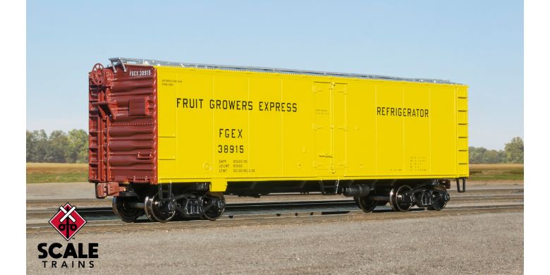 40' Transition Era Reefer, Fruit Growers Express FGEX 39224 - KIT - 1253 : HO