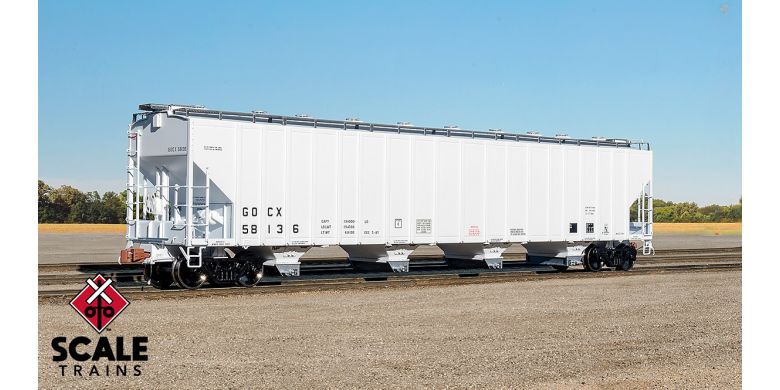 PS-2 5820 4-Bay Covered Hopper, Pullman Standard Gulf Oil GOCX 58264 - 33680 : HO